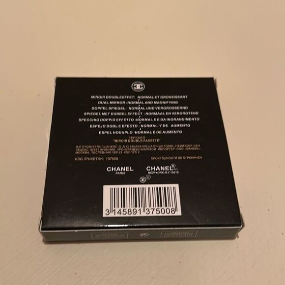 Chanel Double Sided Cosmetic Mirror Red Duo Travel Makeup Gift CC Logo New - Picture 11 of 11